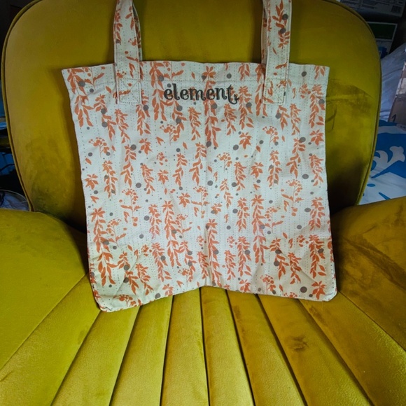 Pre-loved Orange and Cream Tote Bag - Picture 5 of 8